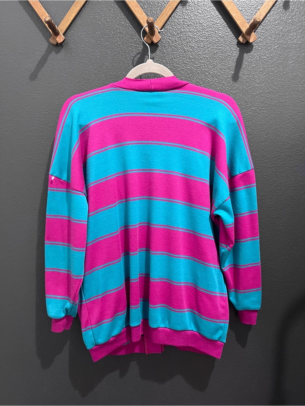 Vintage Peter Popovitch Chunky Striped Cardigan - Picture 5 of 6